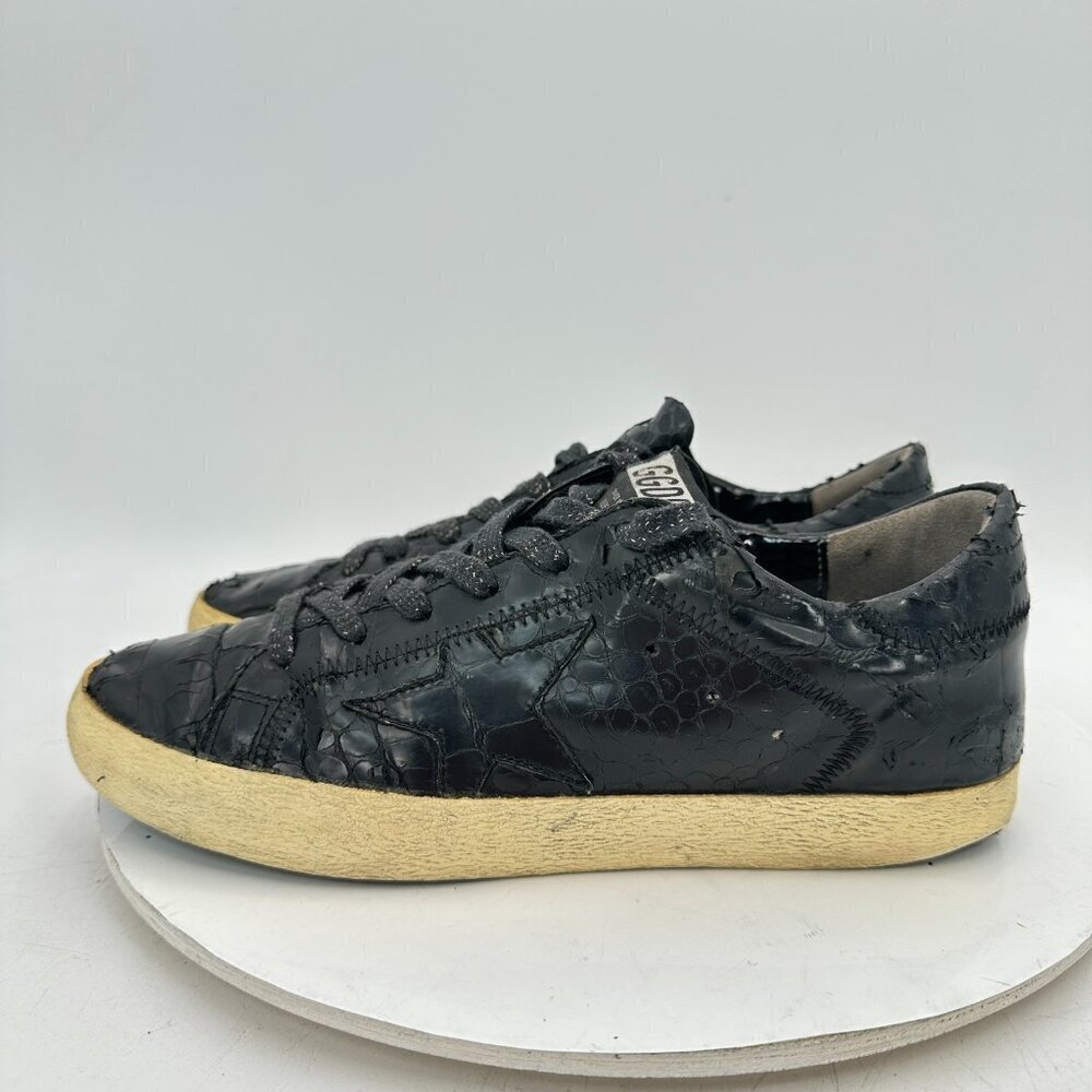 Golden Goose Deluxe Brand GGDB Superstar EU 40 Women 10 Men 7 Black Shoes